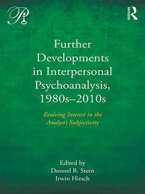 cover image of Further Developments in Interpersonal Psychoanalysis, 1980s-2010s